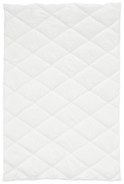 All-season dekbed 155 x 220 cm, bovenaanzicht, wit gewatteerd dekbed met ruitpatroon