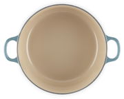 Runder Bräter 24cm in der Farbe Ocean, Draufsicht