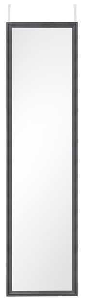 Türhängespiegel BEA mit schwarzem Rahmen, frontal fotografiert, ca. 30x120 cm