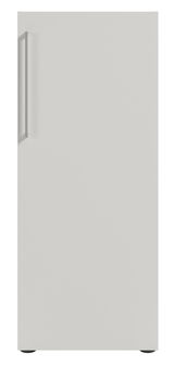 Aktenschrank mit Rechtsanschlag, Frontansicht, schlichtes Design mit vertikalem Griff auf der linken Seite.