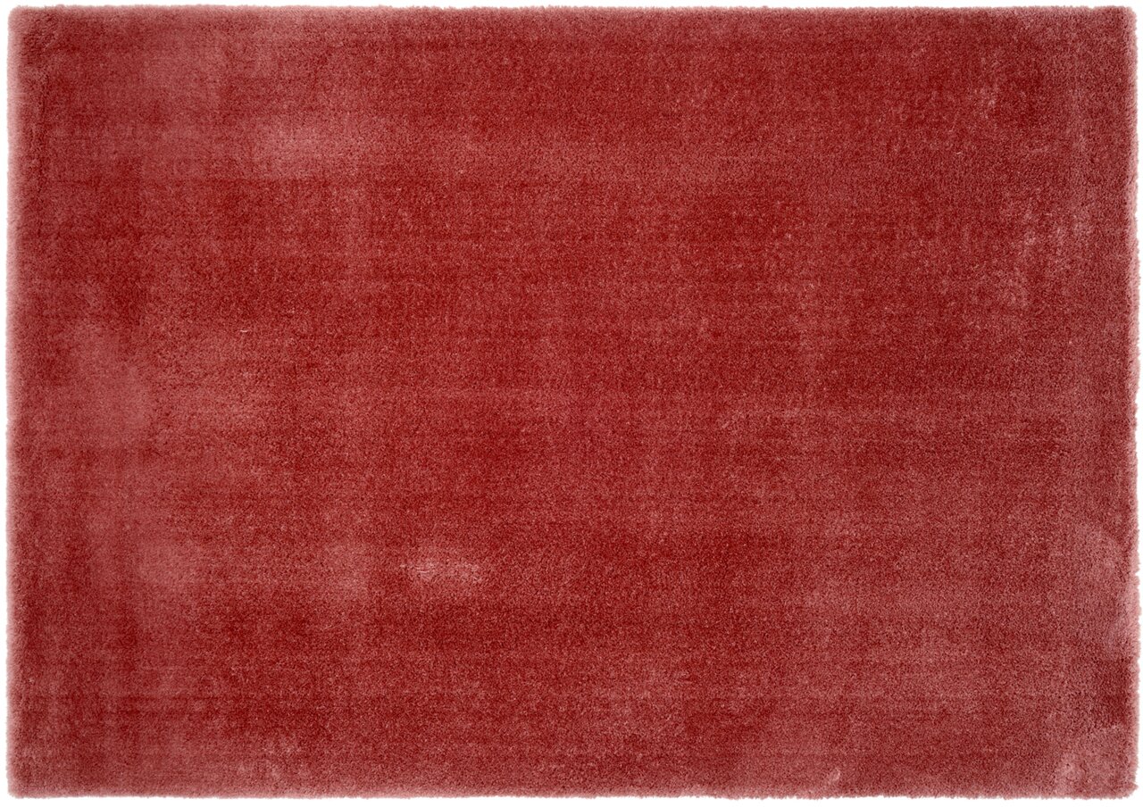 Roter Teppich in rechteckiger Form, Draufsicht