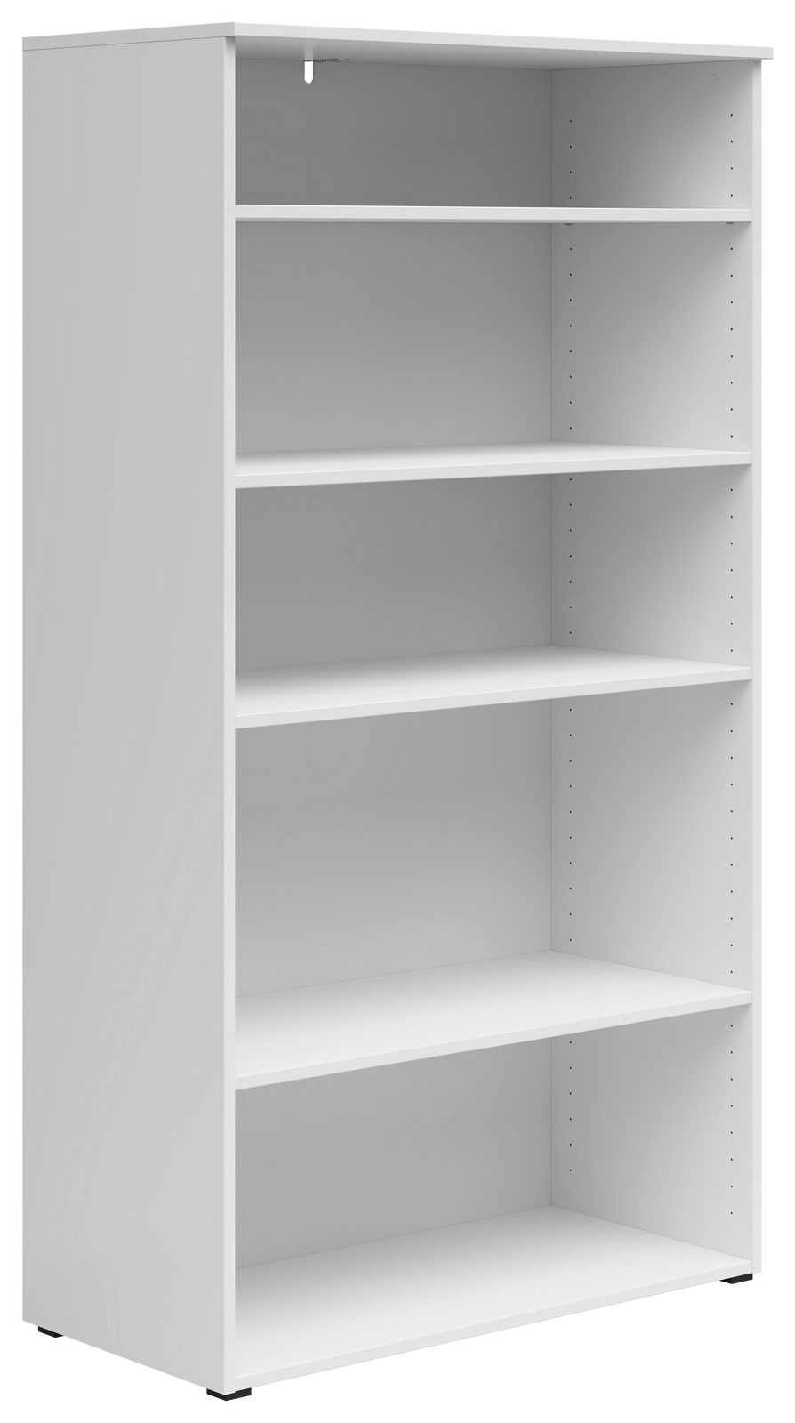 Carryhome Regal MULTISTAURAUM Weißes Regal mit fünf offenen Fächern, seitliche Perspektive