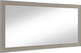 Rechteckiger Spiegel mit breitem Rahmen in seitlicher Perspektive