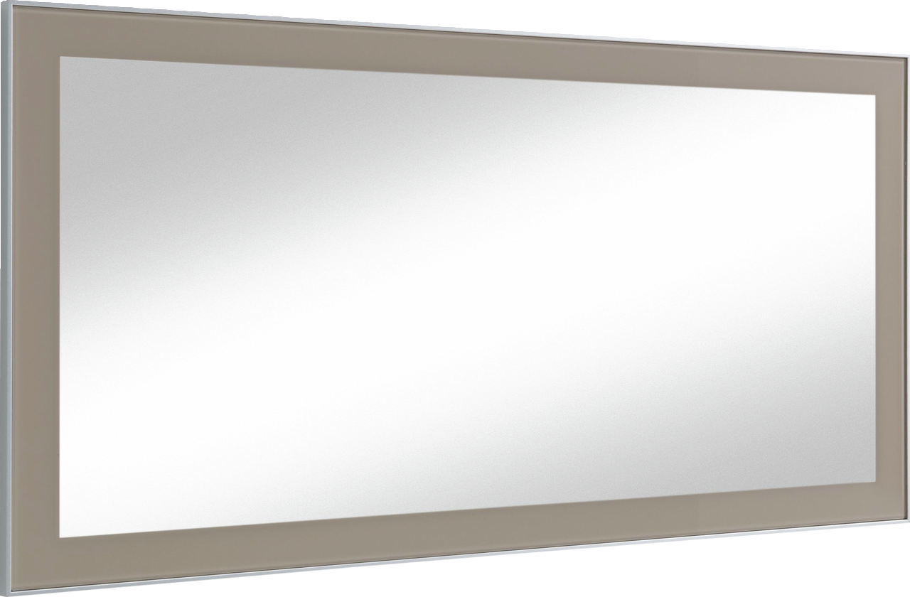 VOSS Spiegel SANTINA Rechteckiger Spiegel mit breitem Rahmen in seitlicher Perspektive