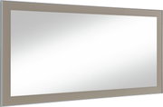 Rechteckiger Spiegel mit breitem Rahmen in seitlicher Perspektive
