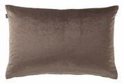 Braune Zierkissenhülle in rechteckiger Form, Vorderansicht