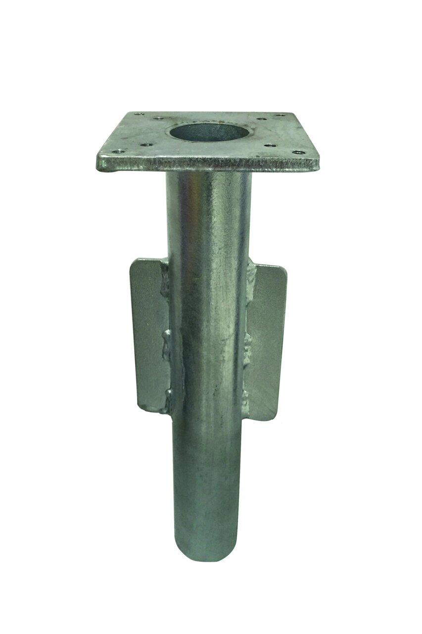 Bodenhülse PSV 22 aus Metall, frontal fotografiert