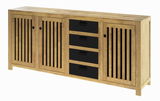 Holz-Sideboard mit zwei Türen und vier Schubladen, Frontansicht