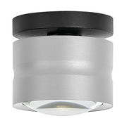 Moderne LED-Deckenleuchte MIKA in zylindrischer Form, seitliche Perspektive