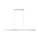 Moderne LED-Pendelleuchte PURE MOTO in Seitenansicht, minimalistisch und elegant mit schlankem Design.