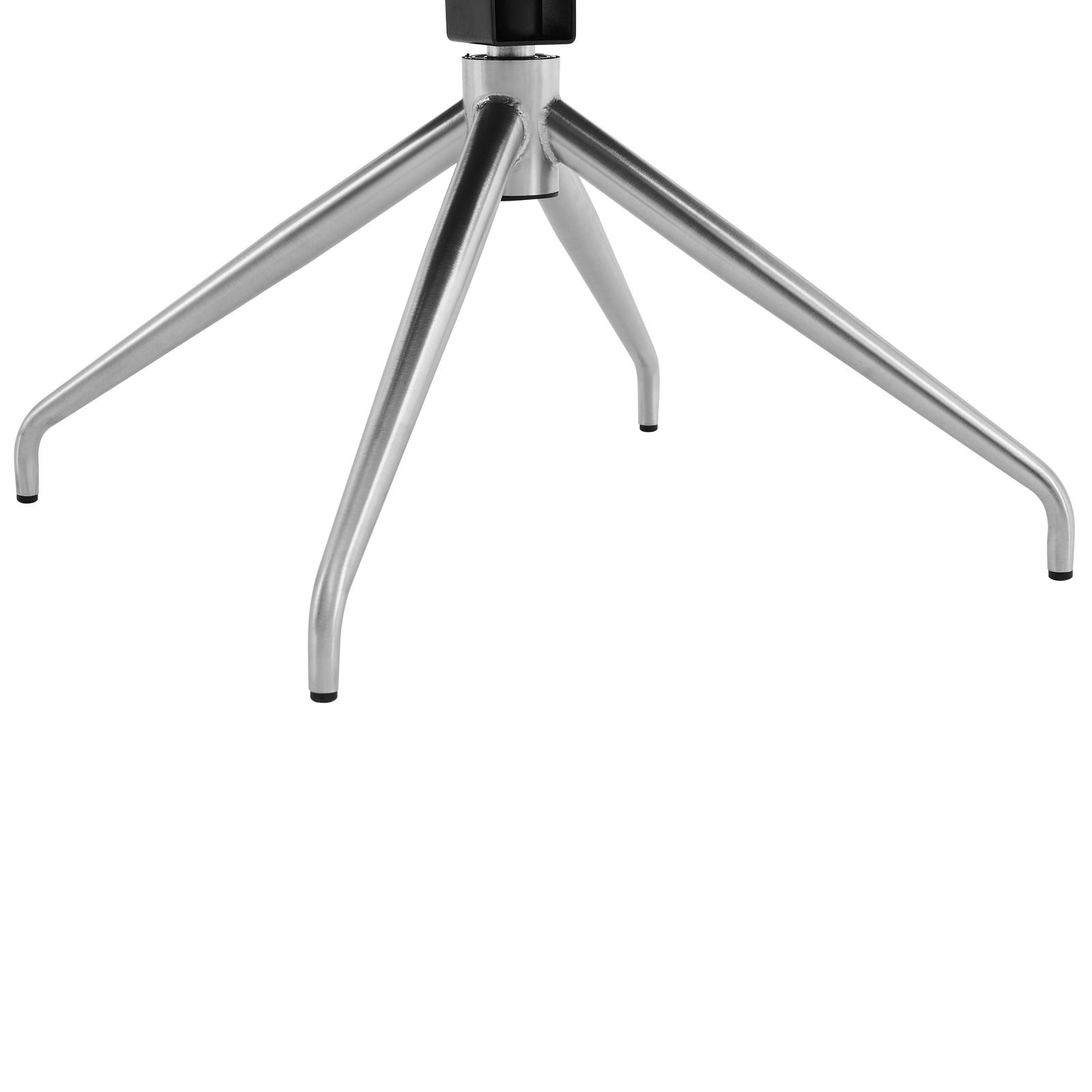 Metallstuhlbein mit vier Beinen, seitliche Perspektive