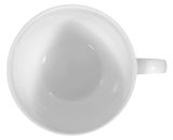 Weiße Kaffeetasse Rondo/Liane 0,21l aus der Vogelperspektive