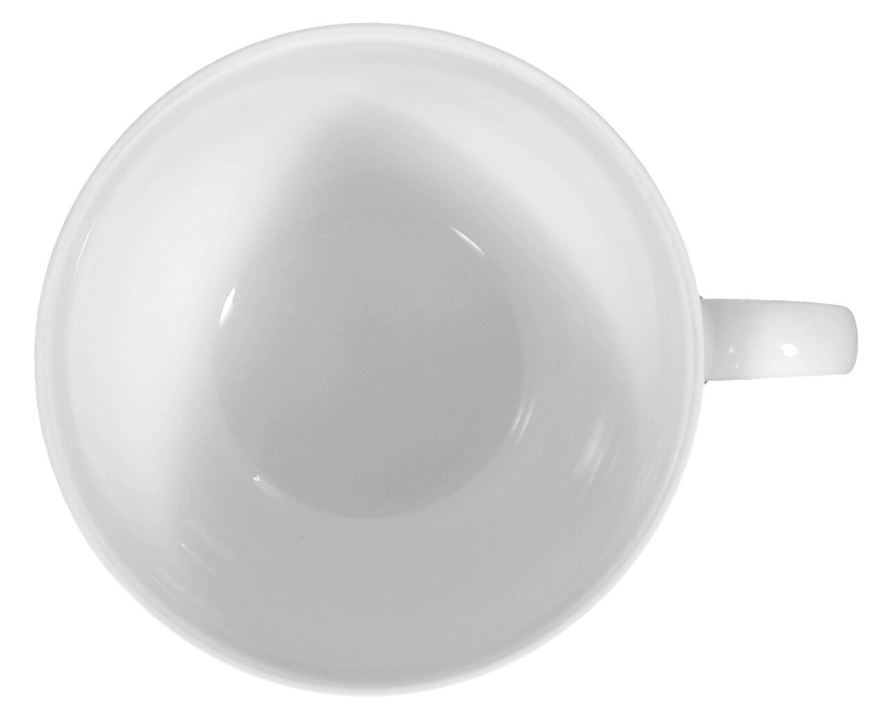 Witte koffiekop Rondo/Liane 0,21 l vanuit vogelperspectief
