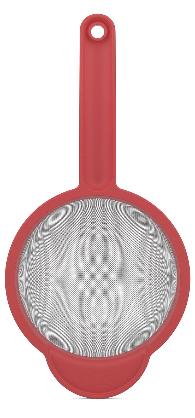 Mepal Sieb CHEF IT Rotes Küchensieb mit feinem Netz und langem Griff, Ansicht von oben