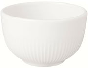 Weiße Dipschale Afina 90ml mit geriffelter Oberfläche, seitliche Perspektive