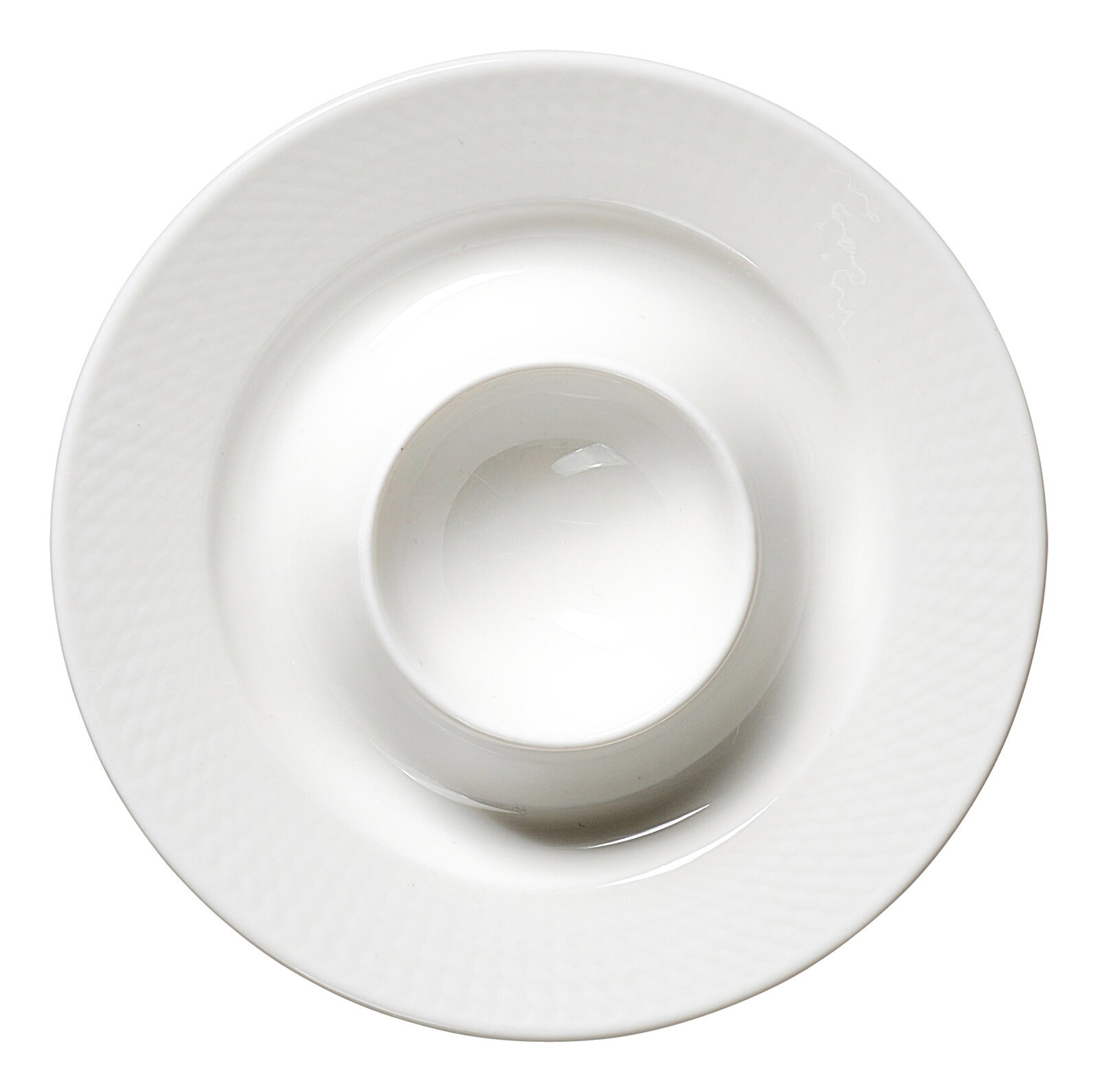 Ritzenhoff & Breker Eierbecher SAPHIR Weißer Eierbecher aus Porzellan, Ansicht von oben