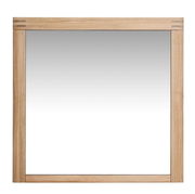 Rechteckiger Spiegel mit Holzrahmen, Frontalansicht