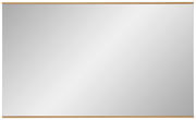 Großer rechteckiger Wandspiegel mit Holzrahmen, Frontalansicht