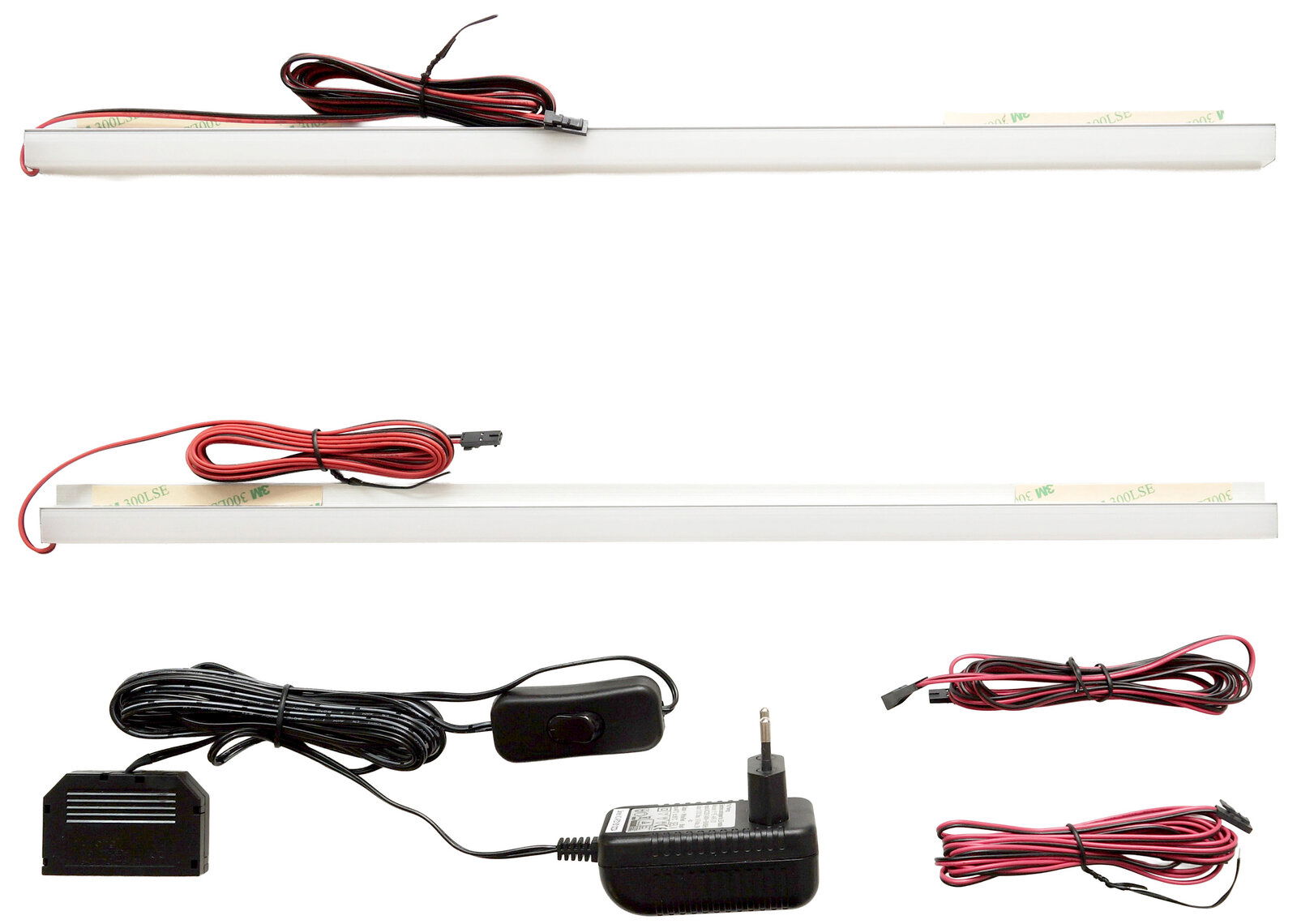 Hom´in LED-Rückwandbeleuchtung PERGOLA LED-Rückwandbeleuchtung mit Kabeln und Netzteil, seitliche Perspektive