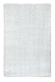 Badteppich 60x90 cm mit geometrischem Muster, Draufsicht