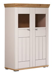 Hochwertiges Highboard mit zwei Türen, Holzoptik und moderner Frontansicht