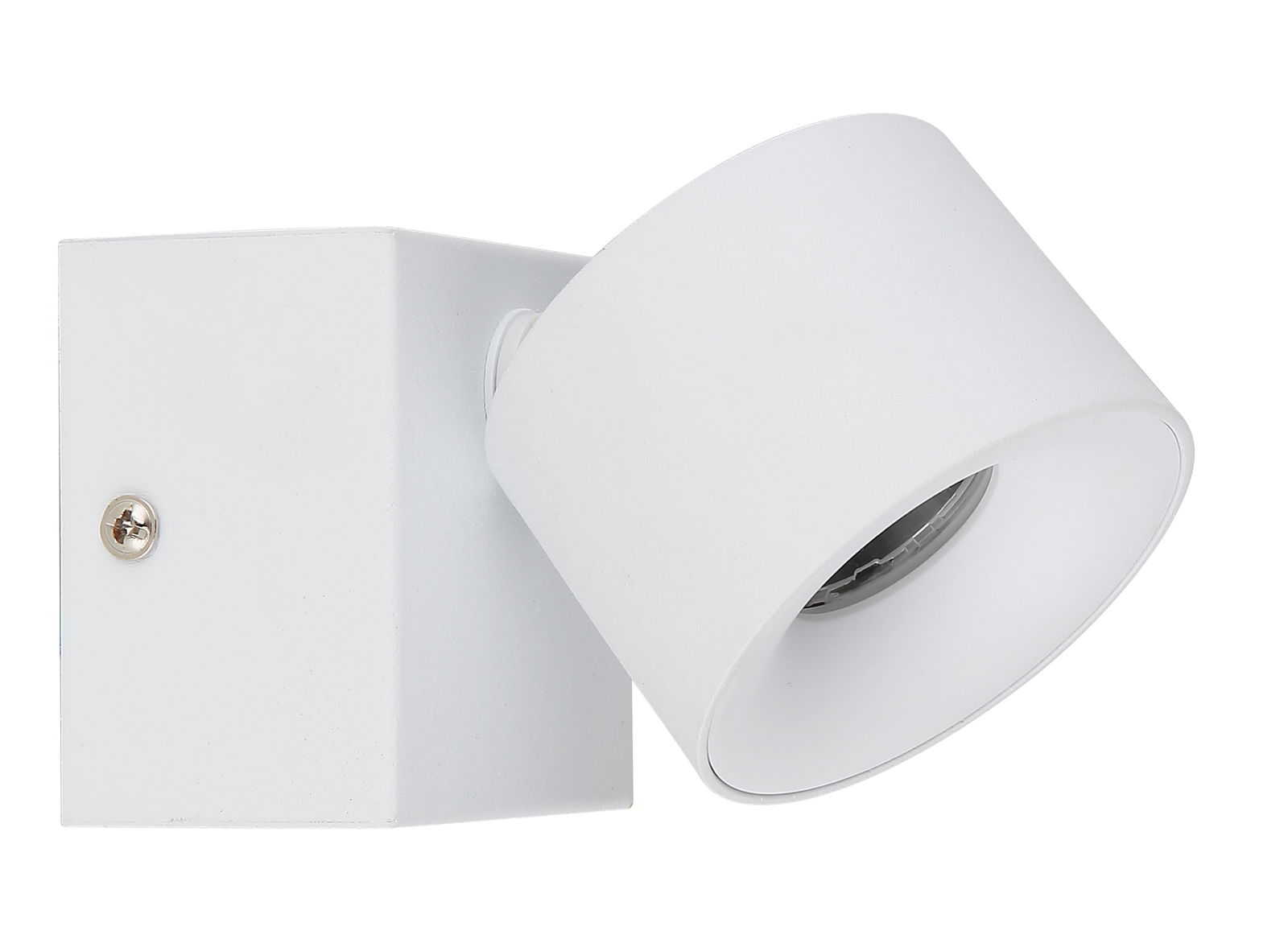 Weißer LED Strahler aus seitlicher Perspektive