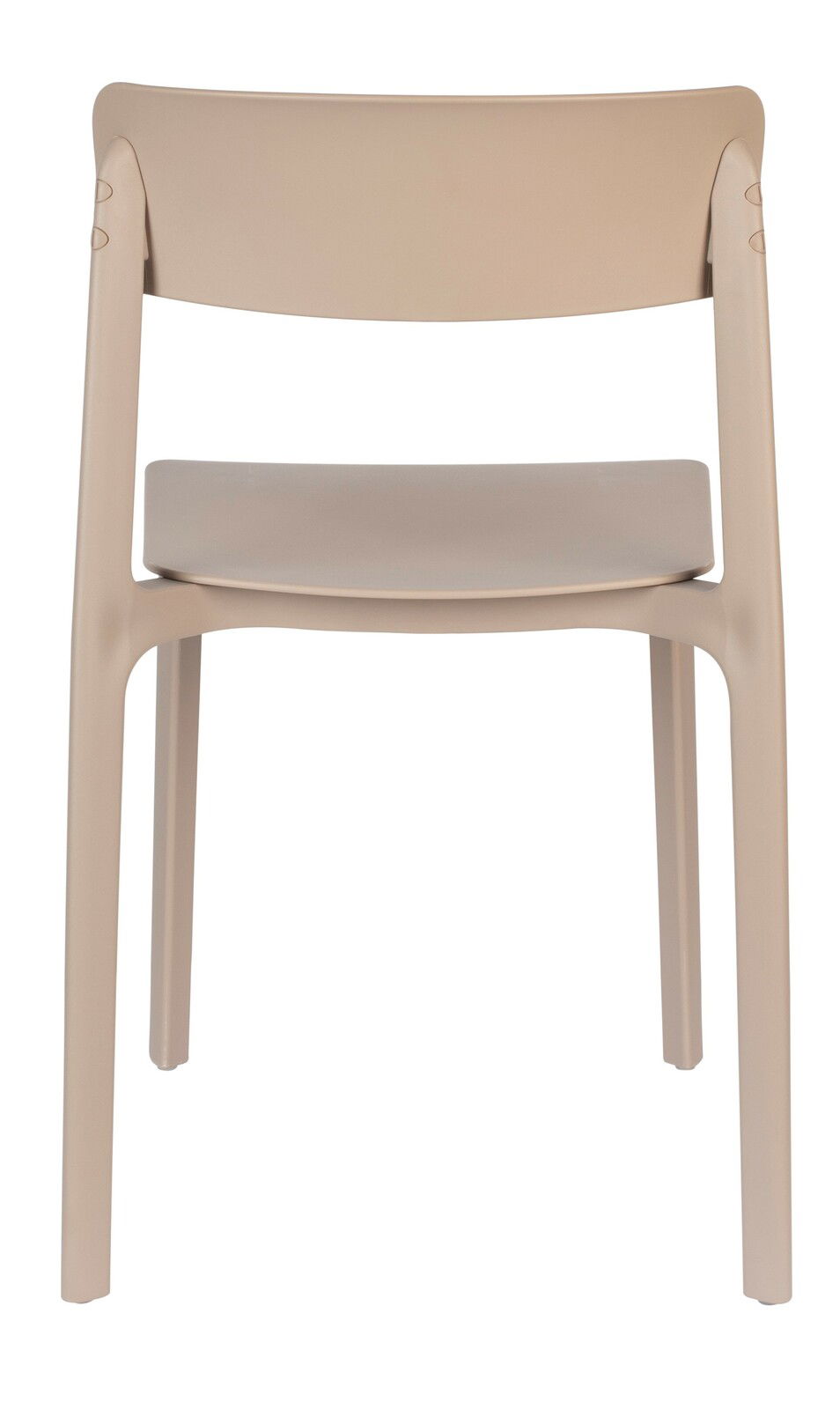 Moderner Stuhl in Beige, Rückansicht