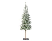 Künstlicher Weihnachtsbaum Alpbach Tanne mit Schneeoptik, frontale Ansicht