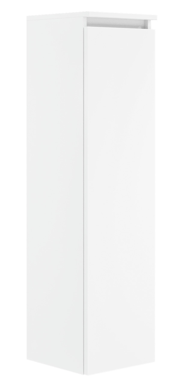 Weiße Badkombination aus der Serie NEXT4YOU von Puris, seitliche Perspektive