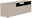 Moderano TV-Lowboard BORMIO TV-Lowboard in Beige mit zwei Türen und offenem Fach, seitliche Perspektive