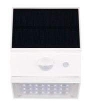 LED-Solar-Außenwandleuchte mit Solarpanel und Bewegungsmelder, Frontalansicht