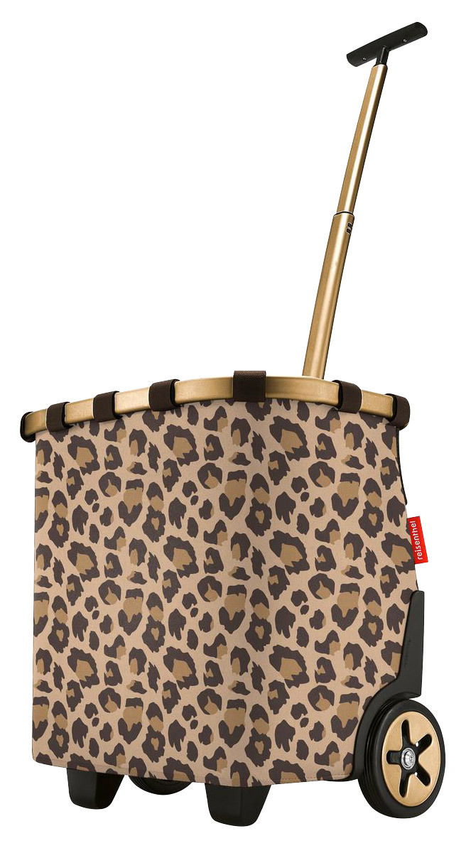 Reisenthel Carrycruiser Frame Leo Macchia Carrycruiser mit Leopardenmuster, seitliche Perspektive