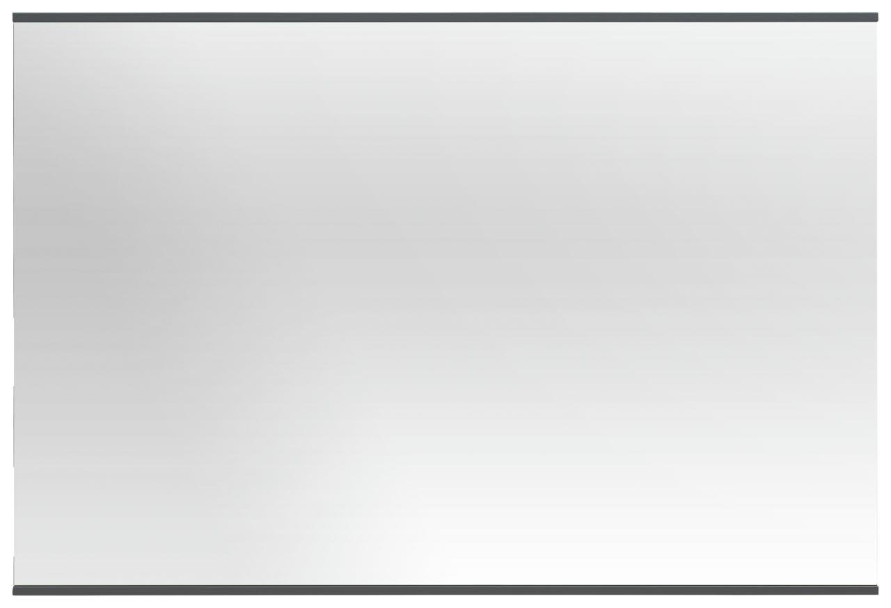 Dieter Knoll Spiegel SORRENT Rechteckiger Wandspiegel mit schwarzem Rahmen, Frontalansicht