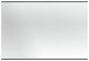 Rechteckiger Wandspiegel mit schwarzem Rahmen, Frontalansicht