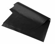 Schwarze Dauerbackfolie, 2er Set, in einer leicht gewellten Perspektive dargestellt.