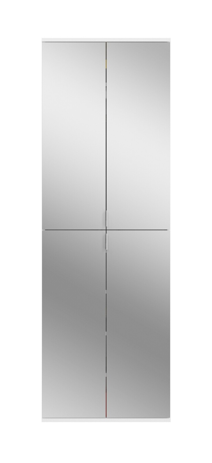 Spiegelschrank mit vier Türen, frontale Ansicht