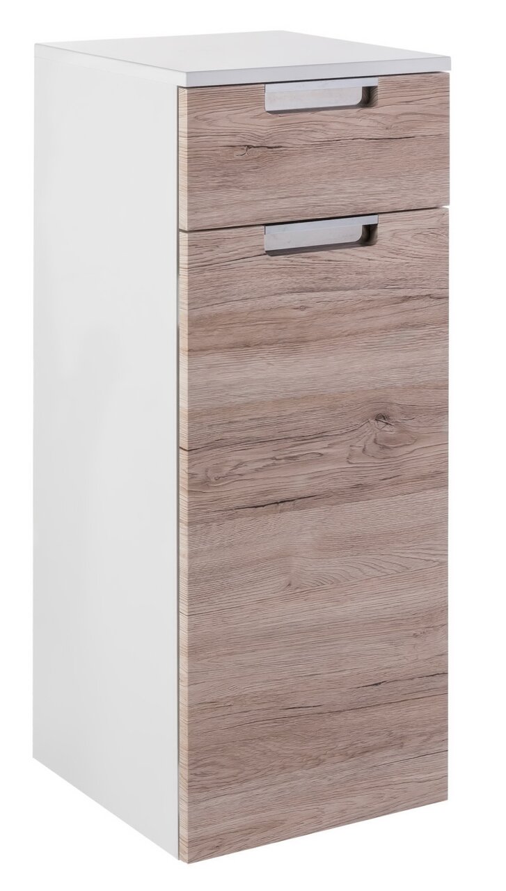 Zurbrüggen Unterschrank MARS Moderner Unterschrank mit Holzoptik und zwei Schubladen, seitliche Perspektive