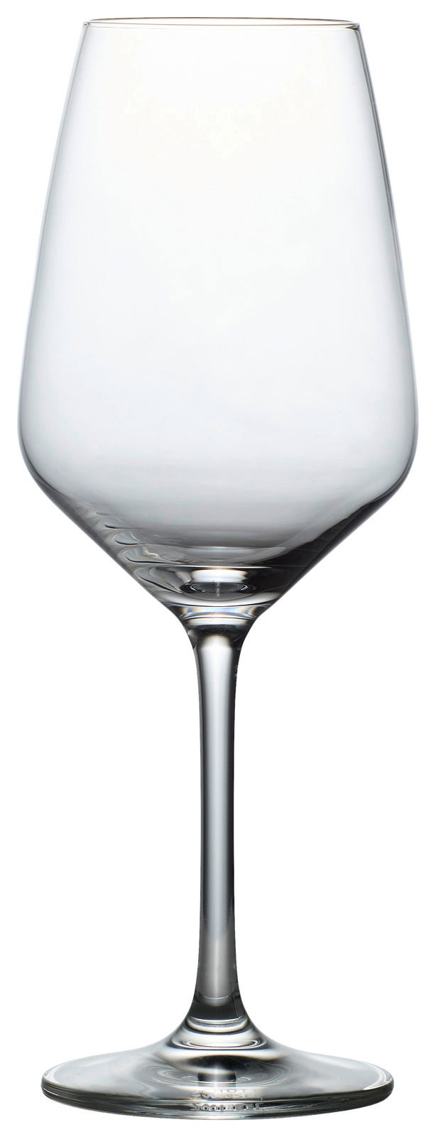 Ein elegantes Weinglas aus der Tulip-Serie, frontal abgebildet.