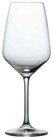 Ein elegantes Weinglas aus der Tulip-Serie, frontal abgebildet.