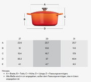 Zijaanzicht van een ovale braadpan Signature 29 cm in feloranje, met deksel en handvatten.