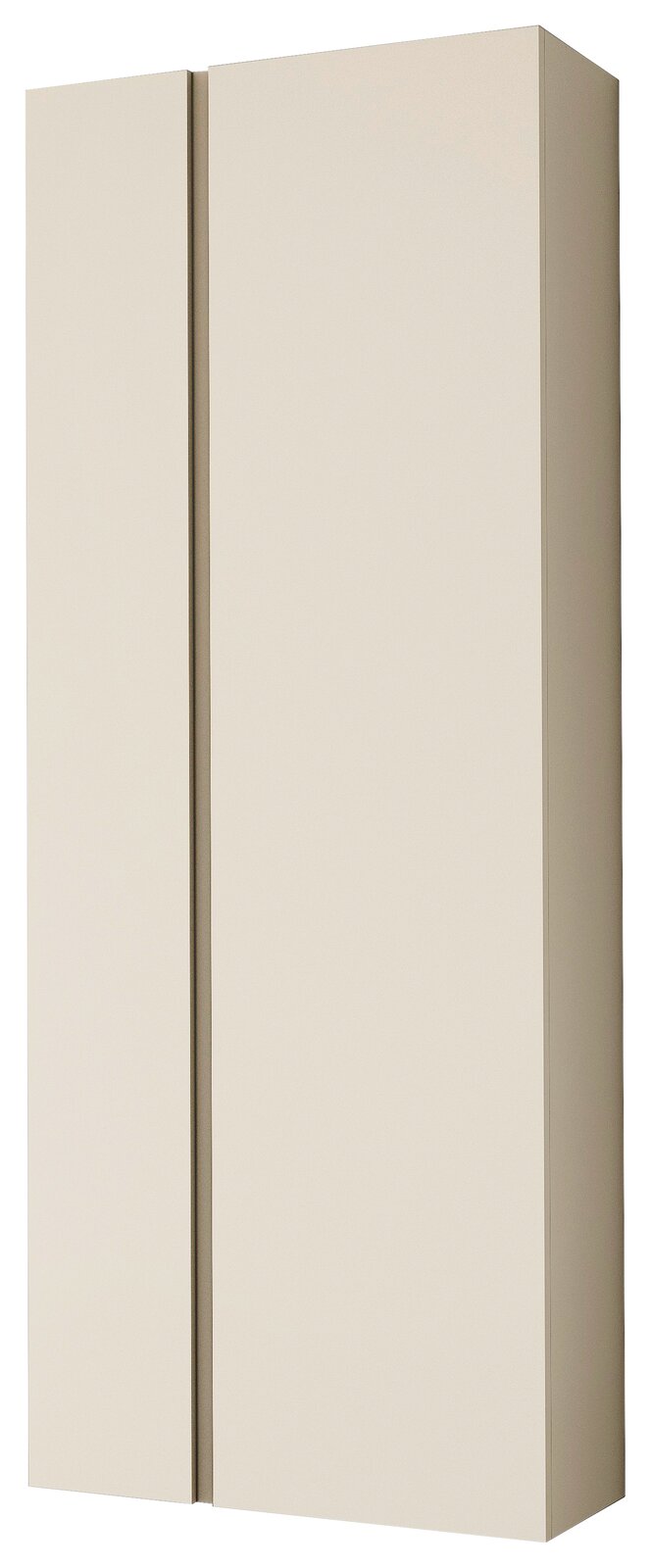 Moderano Hänge-Garderobenschrank LECCO Hänge-Garderobenschrank mit zwei Türen in cremefarbener Frontansicht