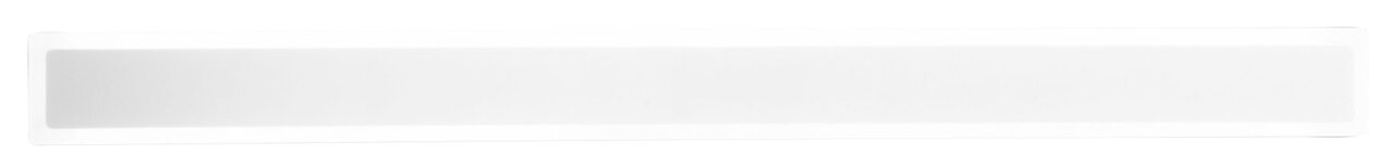 Rechteckige LED-Außenwandleuchte in Weiß, frontal betrachtet