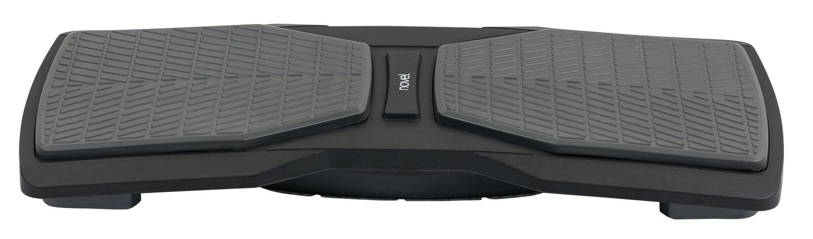 Fußstütze Novel TERENCE in schwarzer Farbe mit rutschfester Oberfläche, seitliche Perspektive