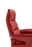 Roter Relaxsessel aus Leder, Seitenansicht