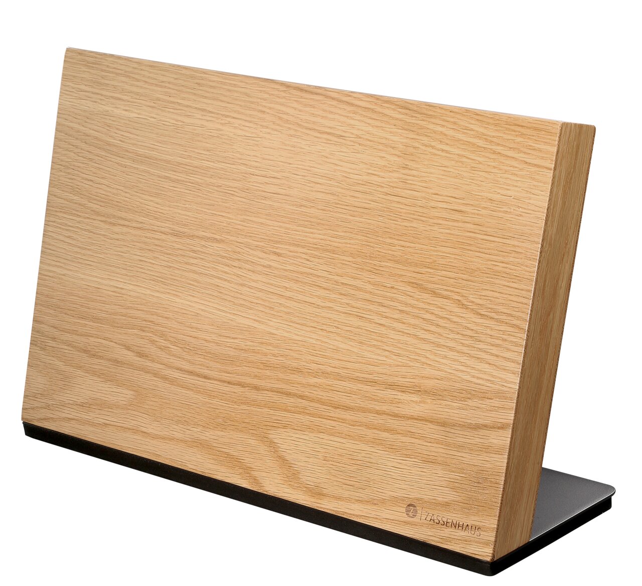 Zassenhaus Magnet-Messerblock STUDIO Magnet-Messerblock aus Eichenholz, seitliche Perspektive