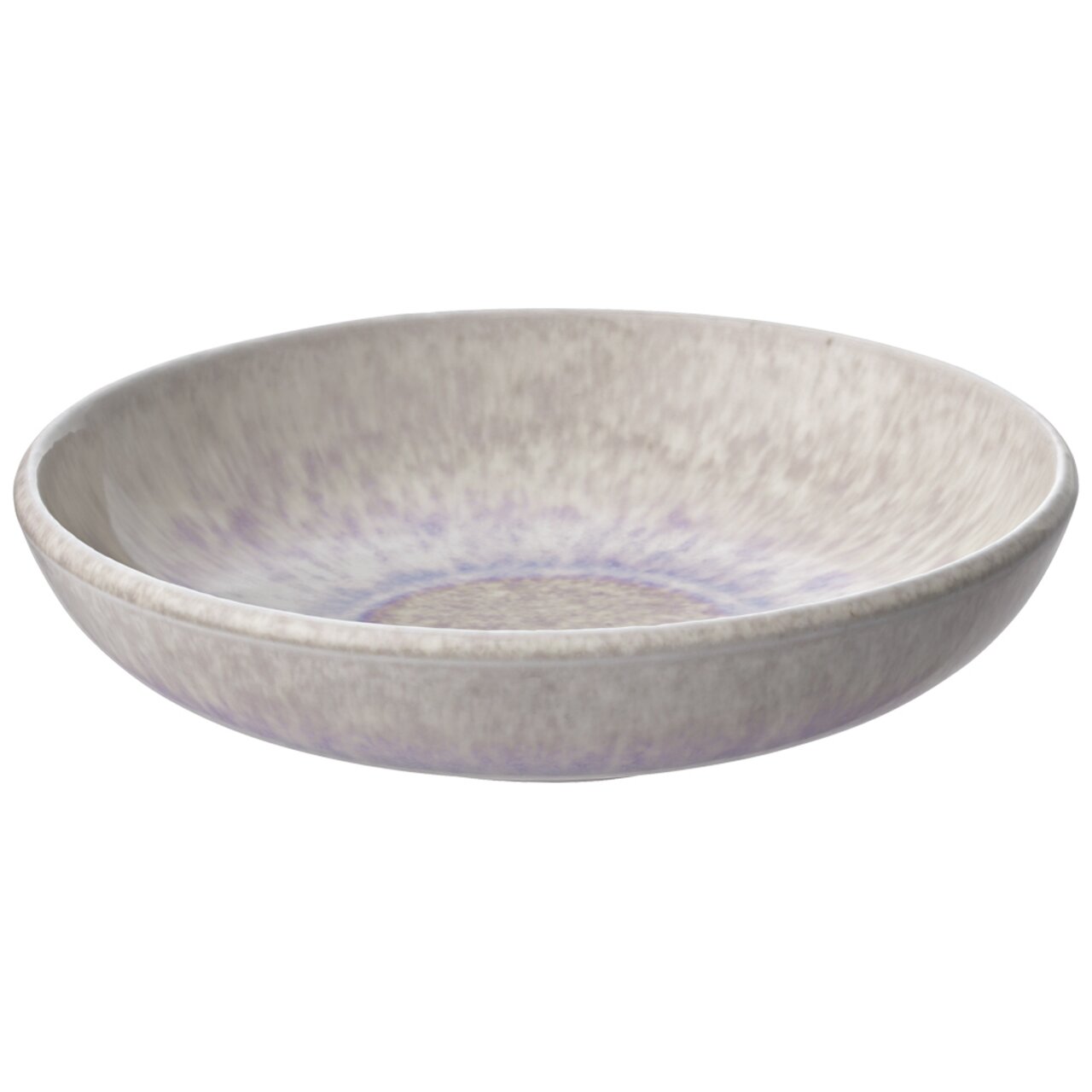 Like by Villeroy & Boch Dipschälchen PERLEMOR SAND Dipschälchen aus Keramik, 12x12x3cm, 0,16l, in seitlicher Perspektive fotografiert, mit einem dezenten, marmorierten Muster in Grau- und Lilatönen.