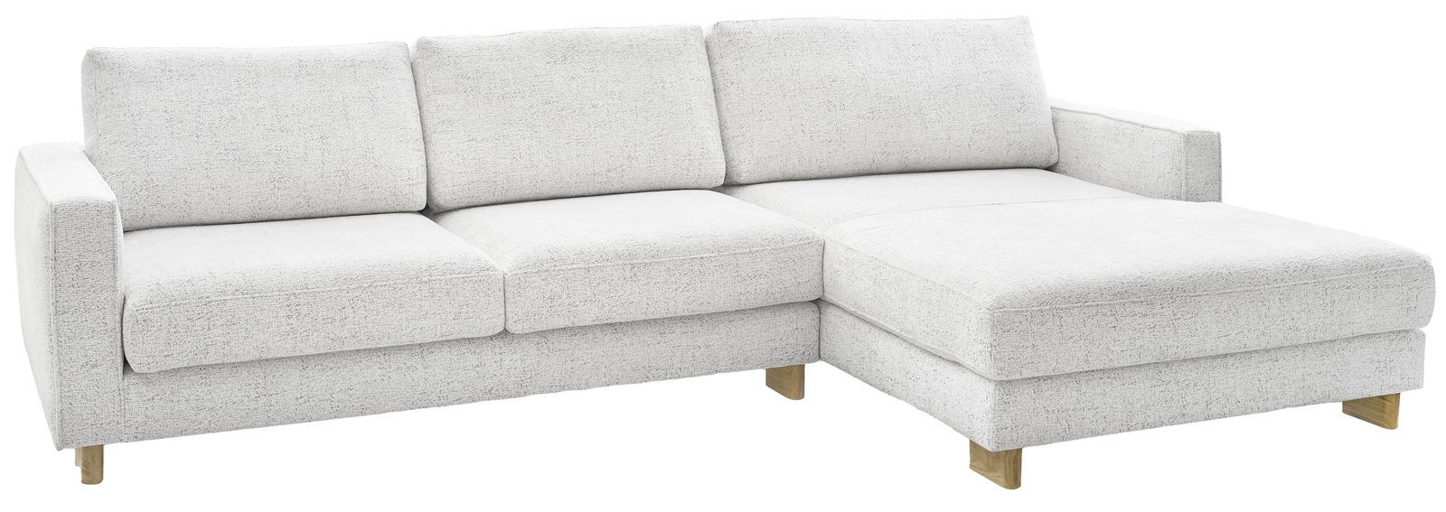 Ecksofa COLORADO von Set one by Musterring in heller Farbe, Perspektive von vorne rechts