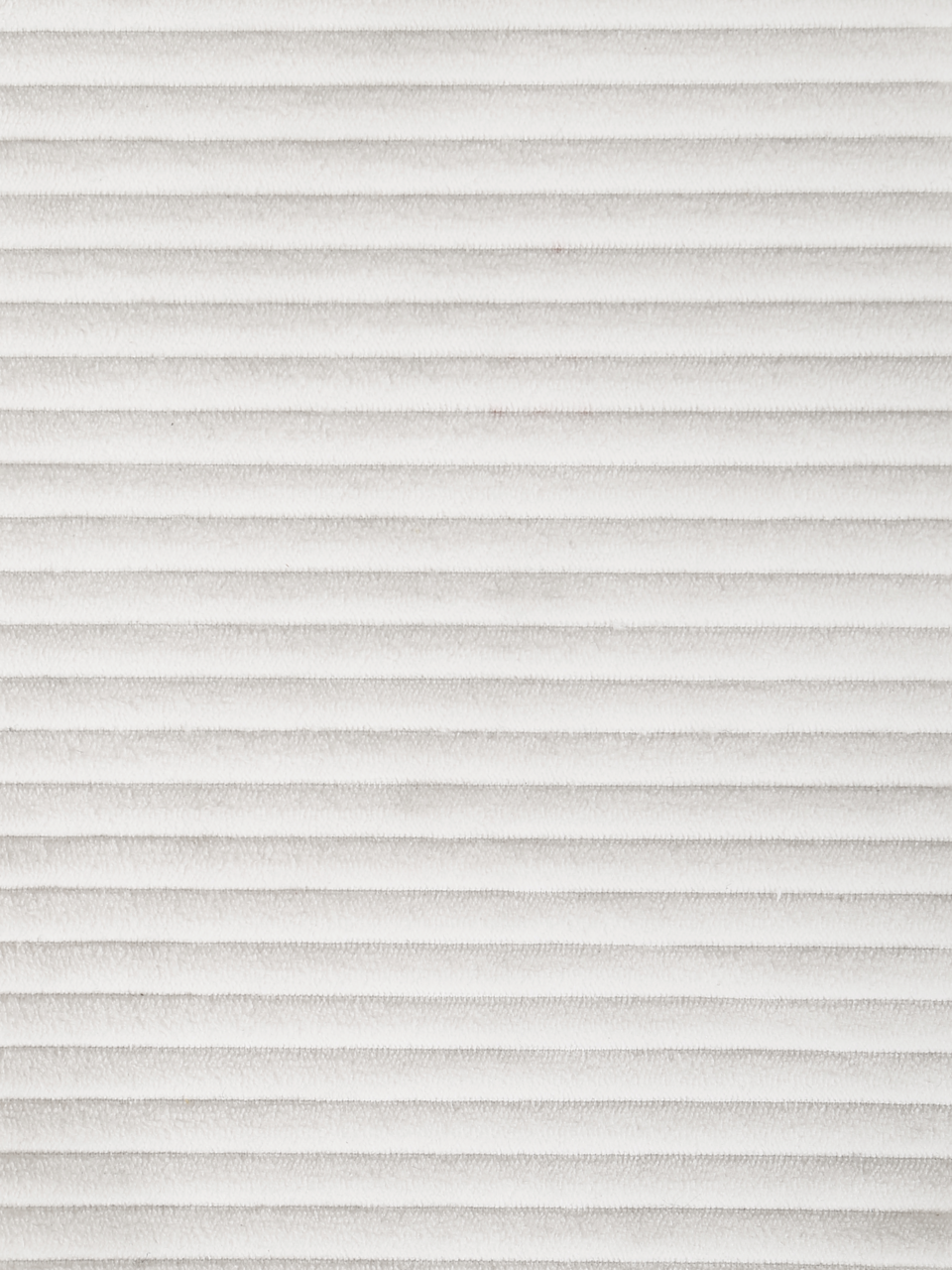 Z2 Schwingstuhl ARNE Nahaufnahme eines weißen, gerippten Stoffes in horizontaler Perspektive