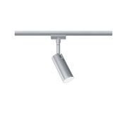 Zilveren railspot Tubo, cilindrische vorm, zijaanzicht