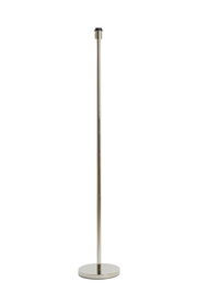 Elegante Stehleuchte aus Metall in seitlicher Perspektive